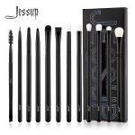 Mixed Hair Black 12pcs Jessup Makeup Brushes Set