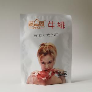 Wholesale Steak 3 Side Seal Heat Seal Food Packaging Pouches External Packaging from china suppliers