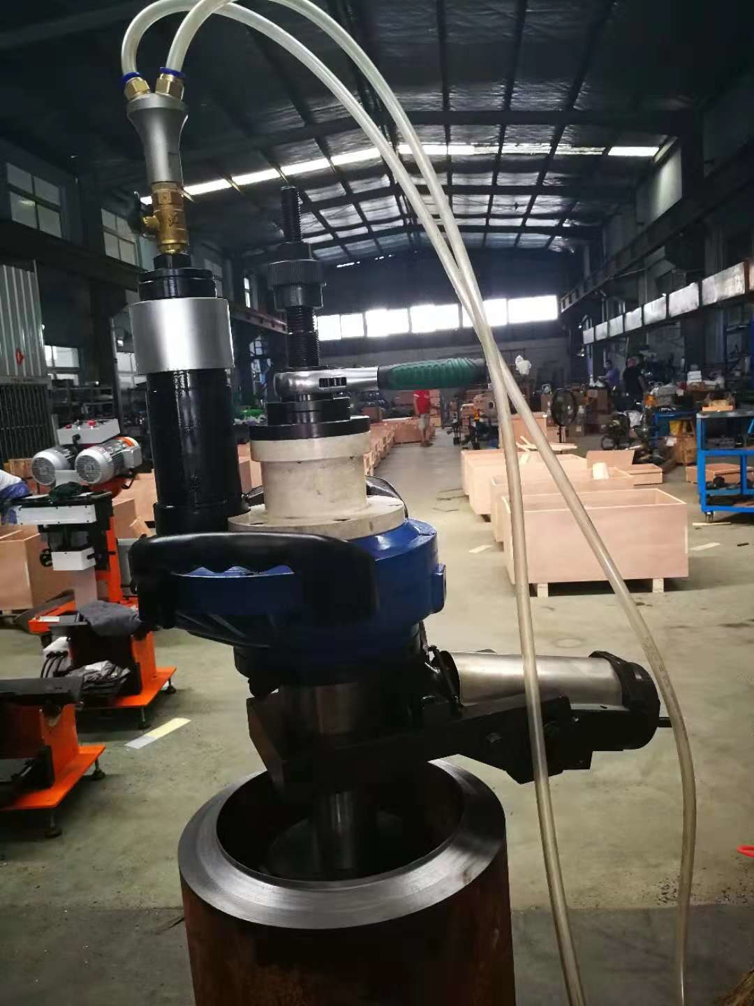 Simple Installation Pneumatic Pipe Beveling Machine With Long - Life Time