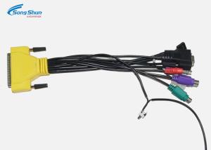 Wholesale Bare Copper VGA D SUB Cable 25Pin 3.5mm DC Dupont 2.54mm Welding Equipment from china suppliers