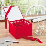 Shredded Paper Filler Rigid Packaging Box 0.75oz Grosgrain Ribbon Luxury Gift
