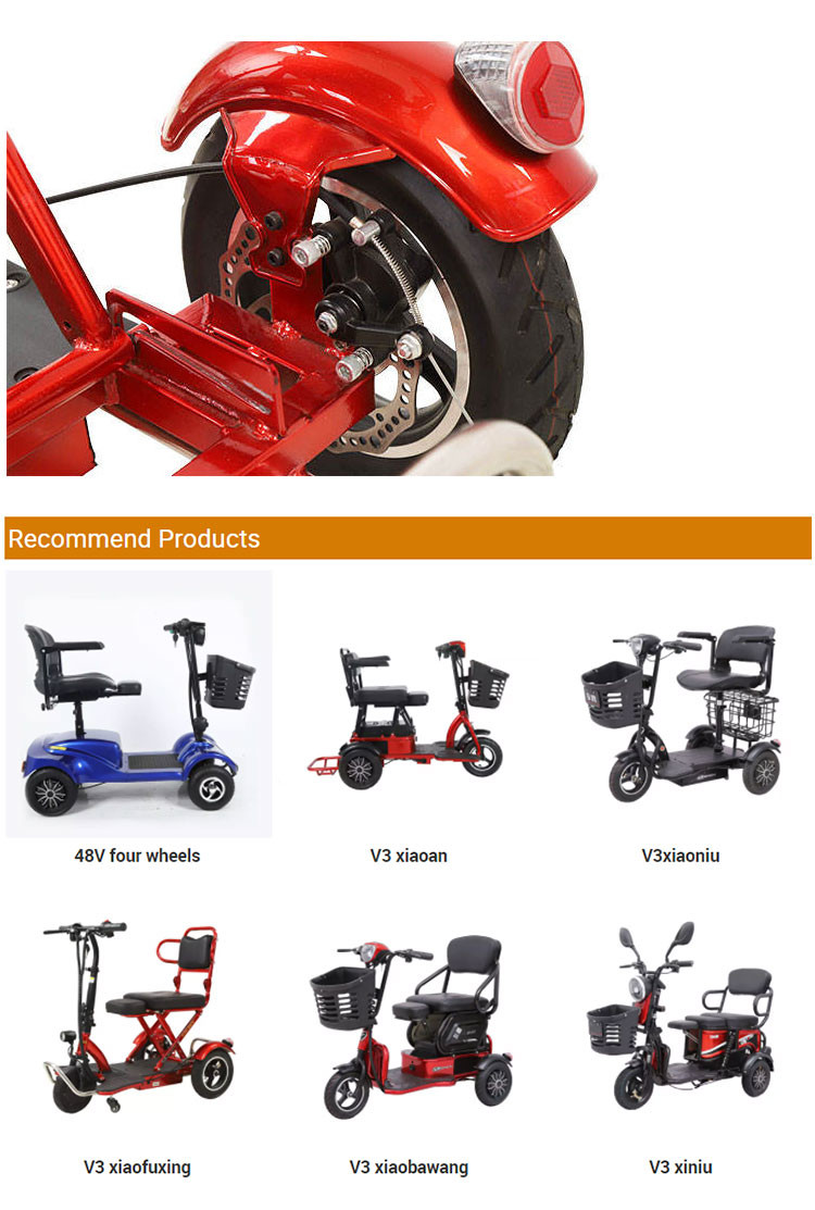 48v Lithium Battery Electric Scooter Motorcycle 400W Customized