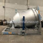 5000KG Gas Fired Rotary Industrial Aluminum Melting Furnace for ingot making