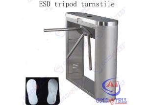 Wholesale Fingerprint And RFID Half Height Turnstiles systems , Semi auto train station turnstile from china suppliers