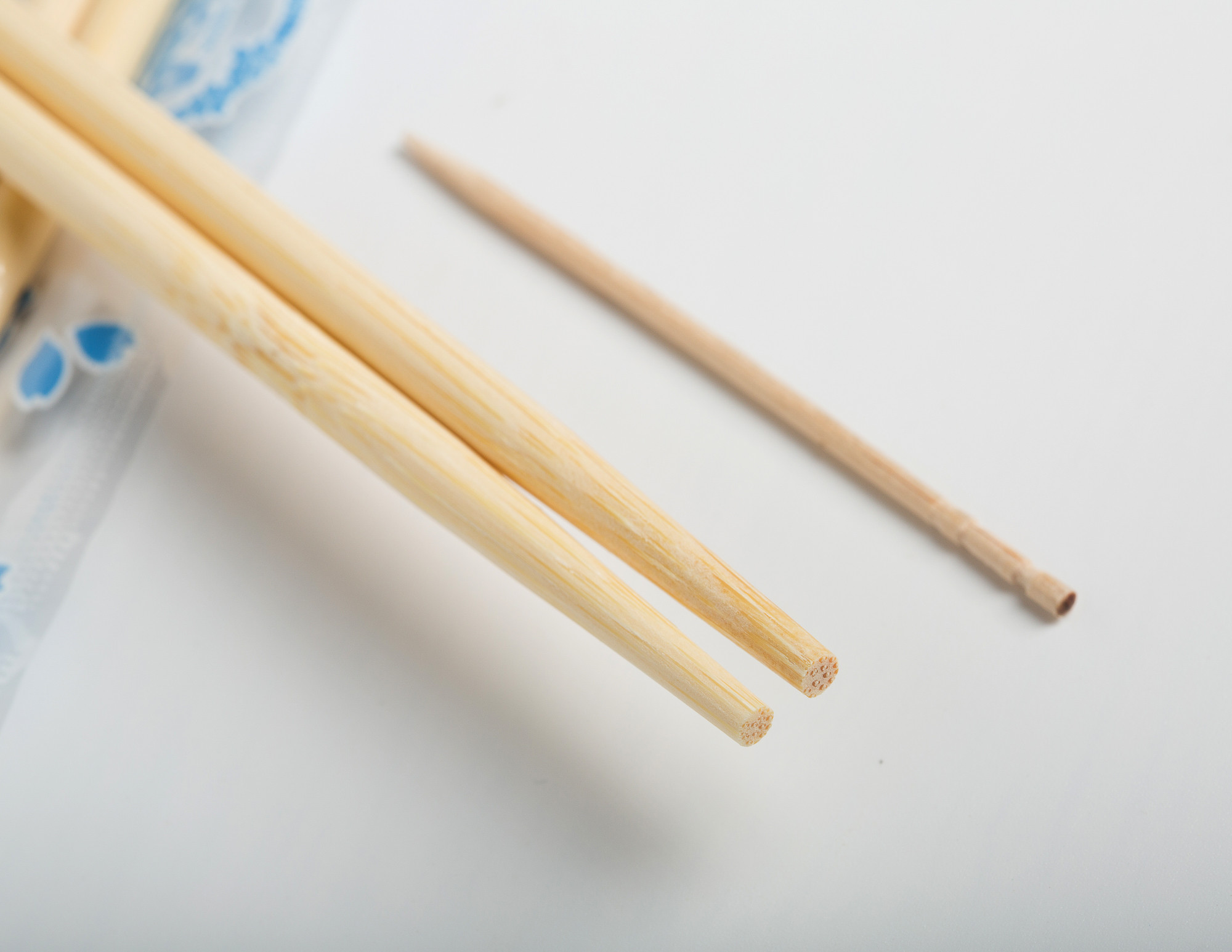 Custom Naked Round Bamboo Chopsticks Disposable for Takeaway Food
