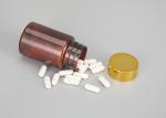 Medicine Brown Amber Pharmaceutical Pill Capsule Bottle With Child Proof Cap