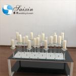New design 20 arms crystal candelabra wedding glass candle stick holder