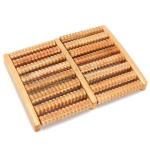 8 Rows Wooden Shiatsu Foot Massager Durable For Release Stress / Soothe Stiff