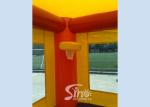 4in1 Rainbow Commercial Kids Inflatable Bounce castle with Slide N basket hoop