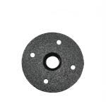 Black Four Holes Malleable Iron Floor Flange For Home Decoration