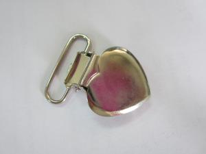 Wholesale Manufacture heart shape 1 inch suspender clip/suspender clip for trousers from china suppliers