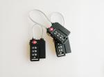 Professional TSA Approved Cable Locks , 3 Number Combination Lock For Tent
