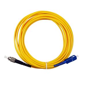 Wholesale Diameter 3mm UPC Single Mode Fiber Patch Cord , Flameproof Fiber Optic Patch Cable from china suppliers