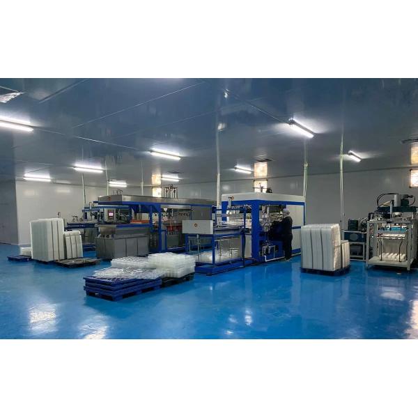 Customized factory disposable transparent vacuum formed rectangular PET plastic hinge clam shell flat lid sauce, fruit and vegetable pudding box