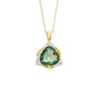 925 Sterling Silver Blue Tanzanite CZ Jewelry December Birthstone Necklace