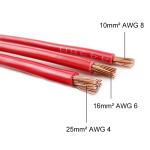 4 AWG Battery Connection Cable High Current Copper PVC 300cm 500cm