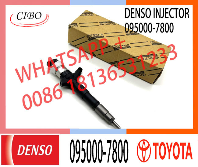 common rail injector 23670-30310 095000-7800 injector for TOYOTA 2KD-FTV, D-4D, TRH2 injector nozzle 23670-30310 095000-