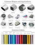 Extruded Aluminum Tube Round, rectangular,Oval, Square and custom Profiles