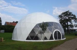 Wholesale Large Metal Frame Waterproof PVC Cover Geodesic Dome Tents 100Km/h from china suppliers