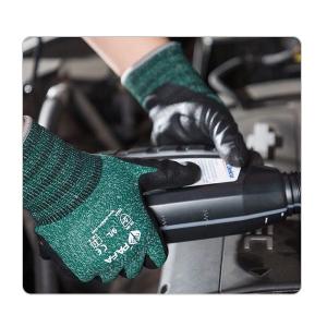Wholesale Men Winter Warm Oil Resistant Terry Brushed Knit Foam Nitrile Gloves from china suppliers