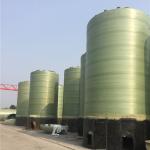 FRP Chemical Liquid Mixing Tank 6CBM Cylindrical Biogas Septic Tank