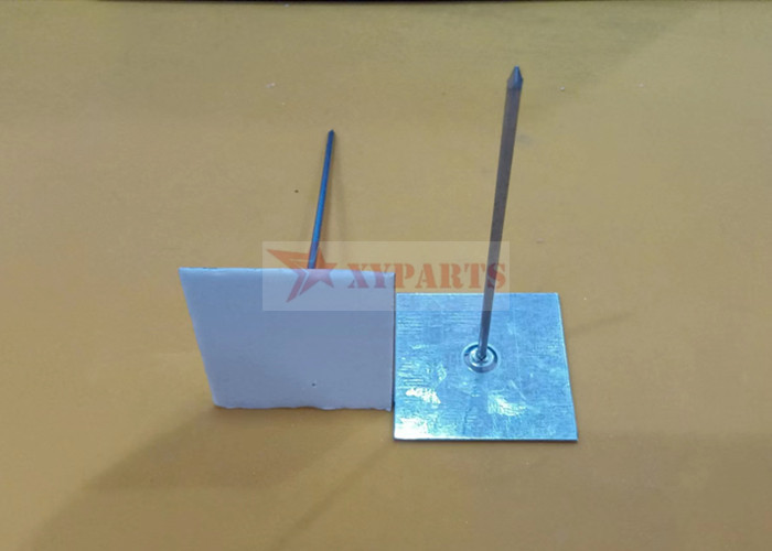 2-1/2" Galvanized Rock Wool Self Stick Insulation Pins For Duct Wrap
