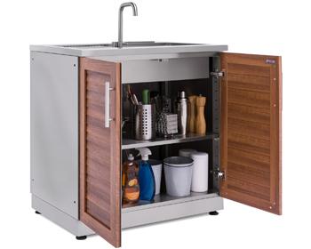 BBQ Grill Metal Outdoor Kitchen Cabinets Minimalist Luxury SS 304