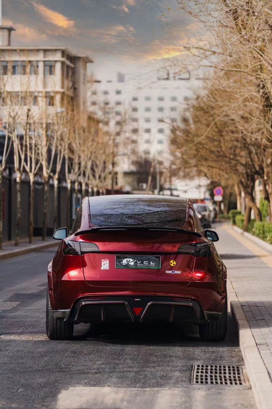 New Product MODEL Y Carbon Fiber Body Kit Model Y Front Shovel Rear Diffuser Spoiler Cover