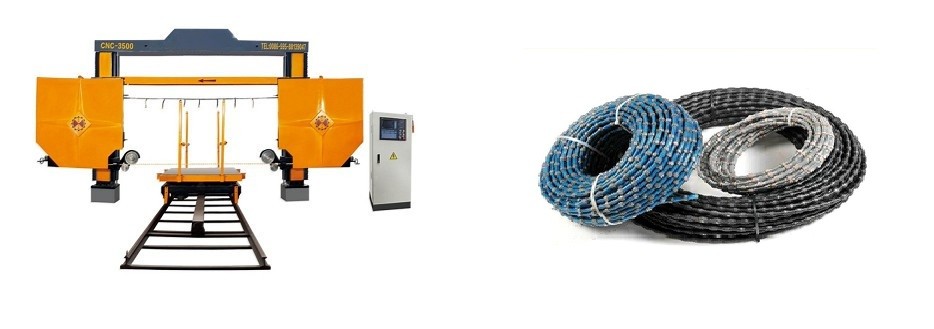 Wire Saw Machine For Stone Squaring