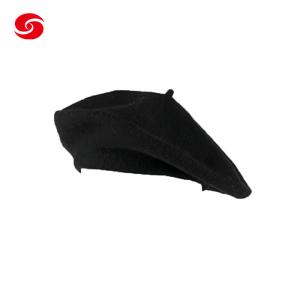 Wholesale High Quality Black Military Beret 100% Wool Military Beret for Mens Women from china suppliers