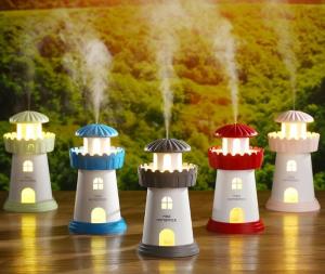 Wholesale New Arrival Home Use Creative 150ml OEM USB Mini Lighthouse Air Humidifier from china suppliers