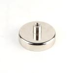 Metal Colour YYD48 N35 NdFeB Pot Magnet With Female Thread