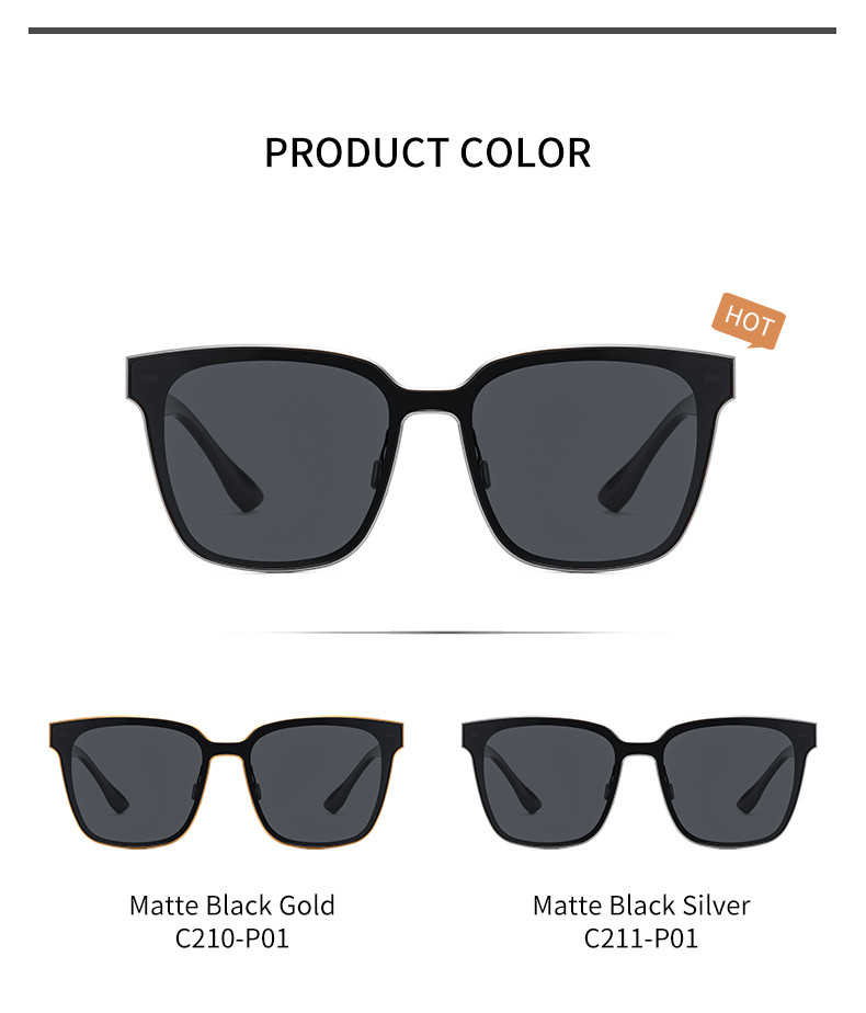 Unisex Outdoor Polarized Sunglasses Aluminum Magnesium Alloy