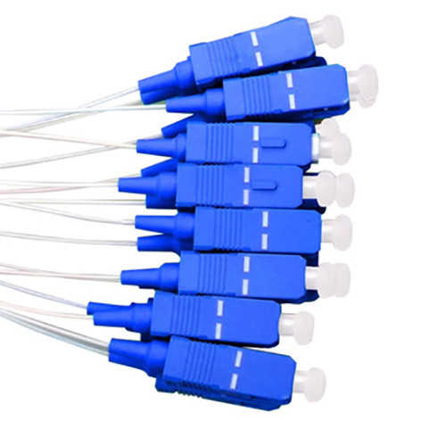 SC / UPC Steel Tube Wavelength Division Multiplexing In Optical Fiber 1x8