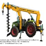 Crane Mounted Truck Mounted Post Hole Digger / Pile Tractor Mounted Hole Digger