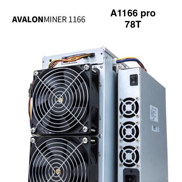 Canaan Avalon A1166 pro 78th/s asic Blockchain mining Bitcoin Miner Machine 3400W