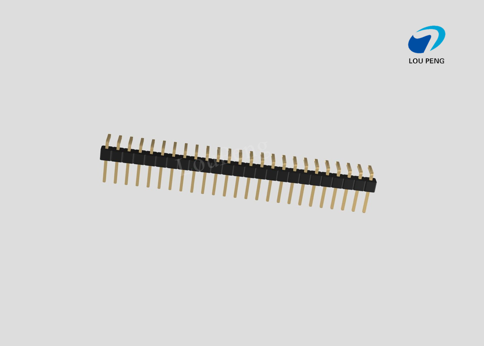Pin Header 1x25pin 2.54mm pitch horizontal 90degree
