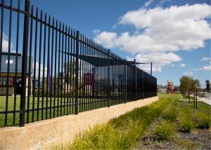 Wholesale Boundary protection welded galvanized steel temporary picket fence tubular fencing from china suppliers