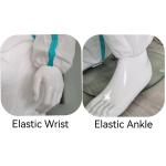 White Sterile SMS Nonwoven Fabric Protective Clothing PPE Chemical Protective