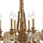 Antique copper crystal chandelier for Living room Bedroom (WH-PC-14)