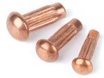 Red Copper Pan Head Knurling Rivets Roud Head Knurled Rivets Rivets for Name