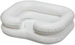 Inflatable Shampoo Basin with Bedside PVC Shower Bag Combo Pack, Shampoo Bowl