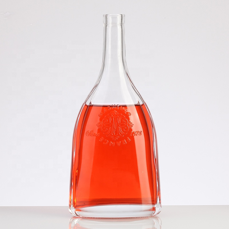 Empty Packaging 750ml Glass Burgundy Wine Bottle for Coffee Provided Freely