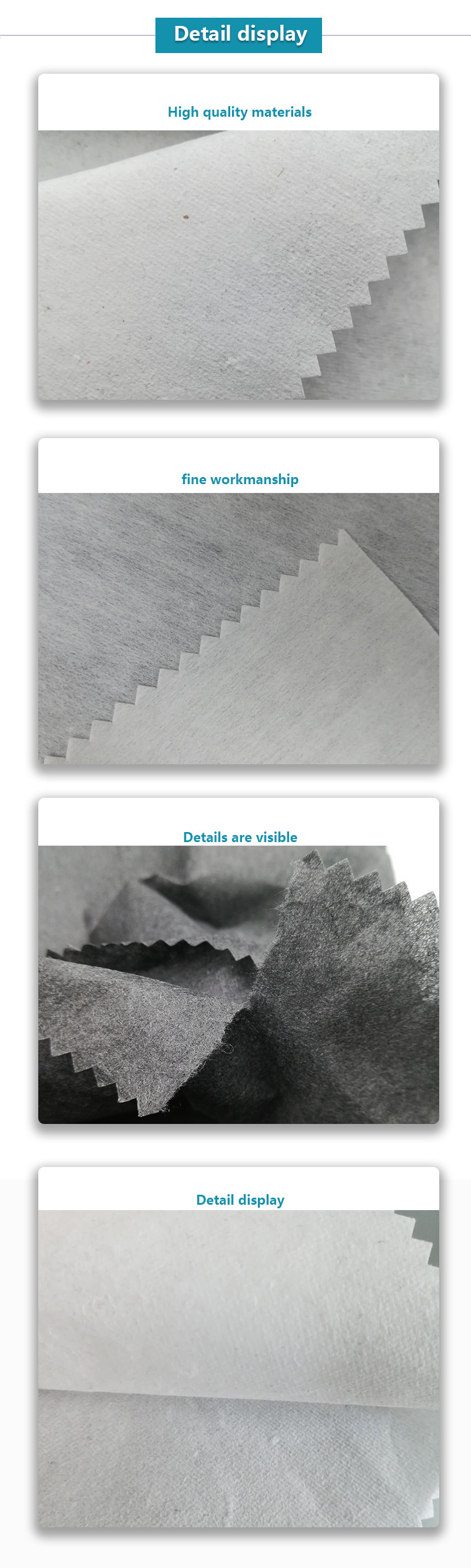 Nonwoven Embroidery Backing Fabric Polyester Mixed Viscose Easy Tear Away