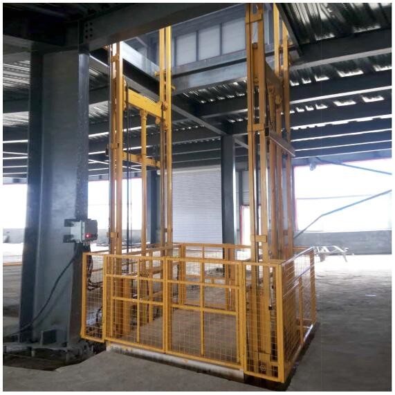 CE Certified 4kw Motor Power 3000kg Load Capacity 6m Lift Height Hydraulic Cargo Guide Rail Lifting Platform