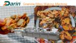 Stainless Steel Cereal Bar Granola Bar Making Machine Rolling Forming Cutting