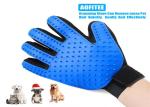Custom Logo True Touch Five Finger Deshedding Glove / Pet Hair Remover Glove