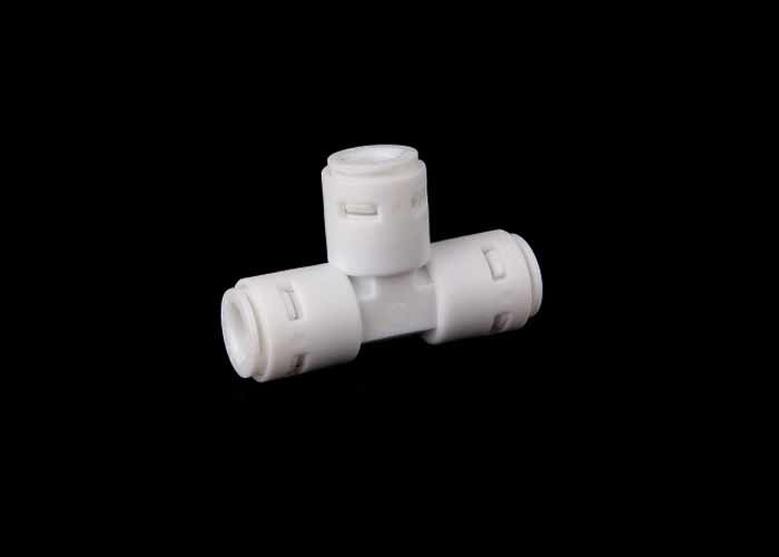 Three Way Quick Connect Water Fittings , Water Tee Connector Quick Fitting Type