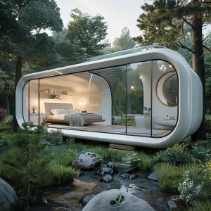 Wholesale 20FT Outdoor Movable Apple Cabin House Modern Tiny Cabin House from china suppliers
