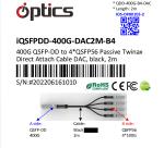 400G QSFPDD to 4x100G QSFP56 Breakout (Direct Attach Cable) Cables (Passive) 2M